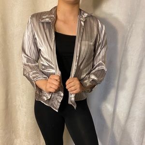 SOLD Vintage 90s Pinstripe Long Sleeve Shirt